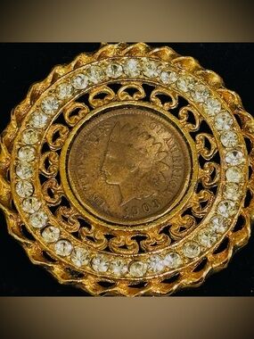 Coin Necklace Indian Head Penny